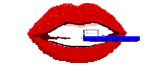 Gif animé bouche brosser les dents